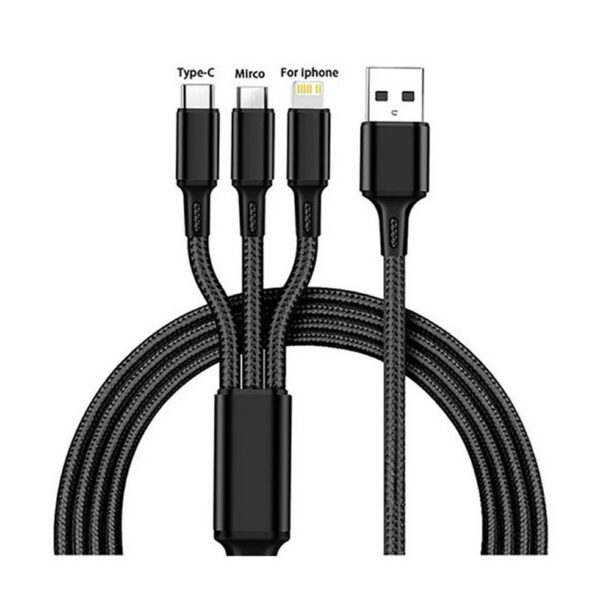 Cable de carga USB tipo 3 en 1